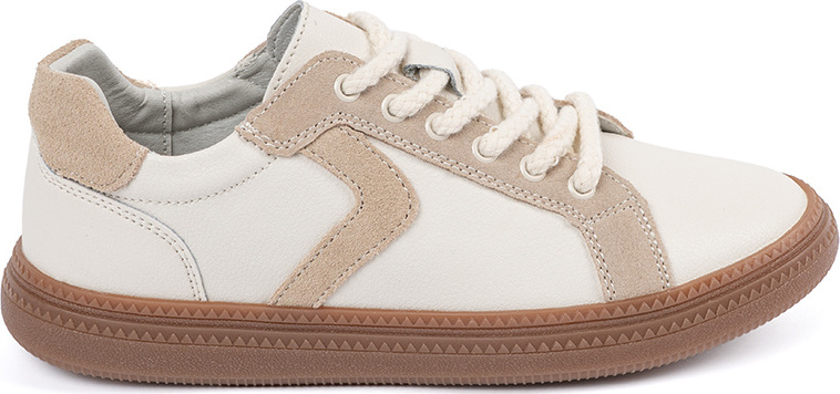 Bielo-béžové dámske kožené sneakersy Sergio Leone SP-105BE Veľkosť: 36