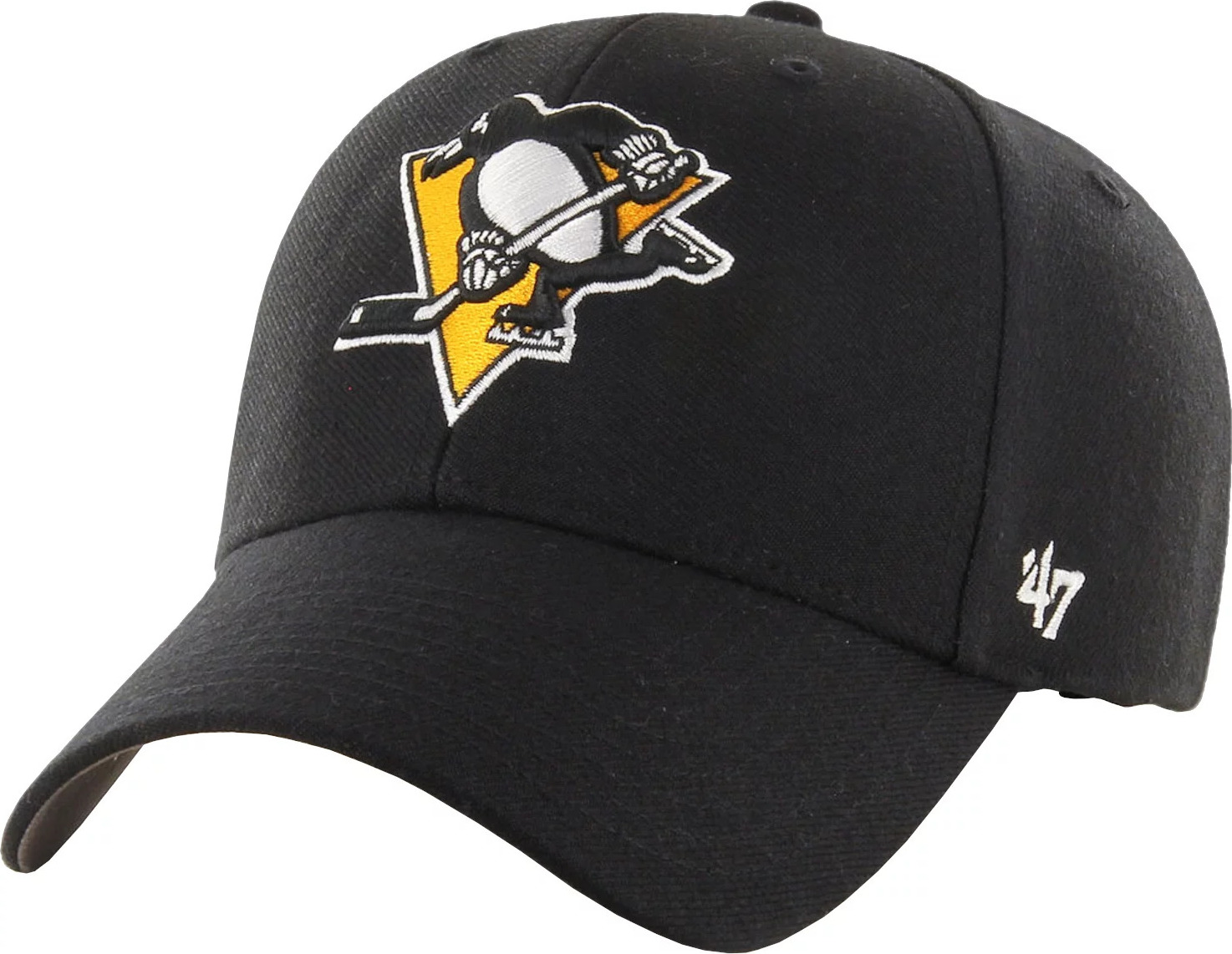 Čierna šiltovka 47 Brand NHL Pittsburgh Penguins MVP H-MVP15WBV-BKB Veľkosť: ONE SIZE