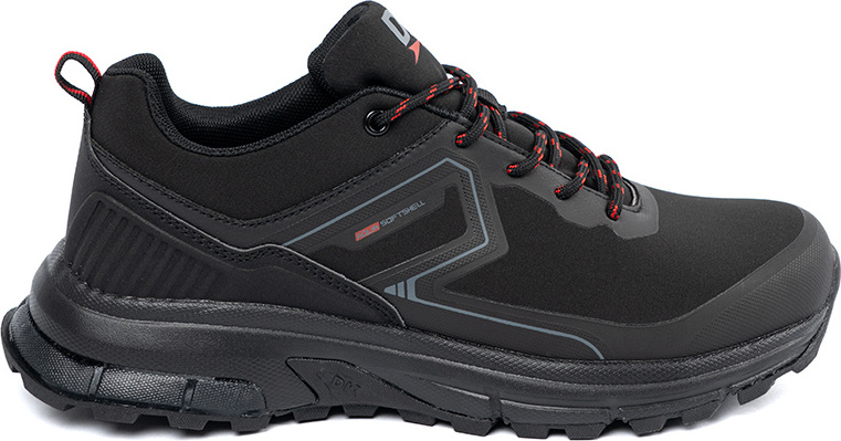 Čierne pánske tenisky s červenými detailmi 04101BLK/RED-M Veľkosť: 41