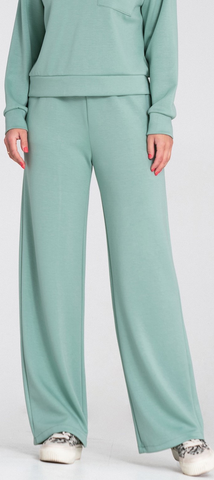 Mintové dámske široké tepláky s viskózou M1204 Mint Veľkosť: S/M