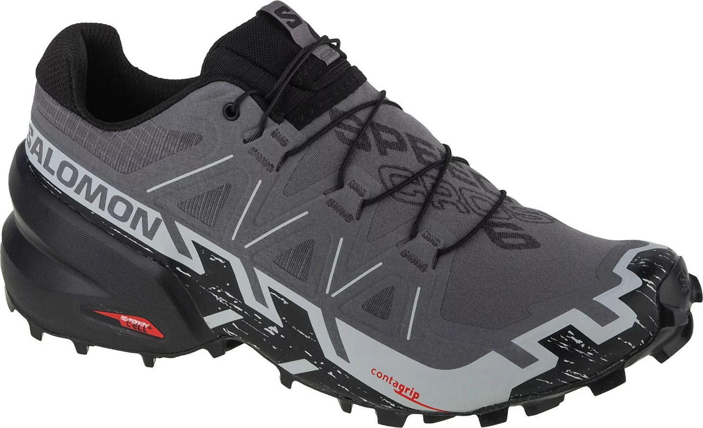 Sivé pánske trailové topánky Salomon Speedcross 6 417380 Veľkosť: 45 1/3