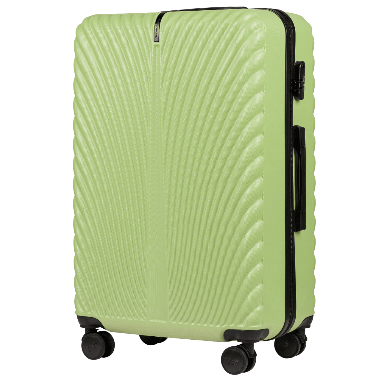 Pistáciový veľký cestovný kufor WINGS SWAN SN120 SWAN, Walizka duża ABS+ L Wings, PISTACHIO Veľkosť: L