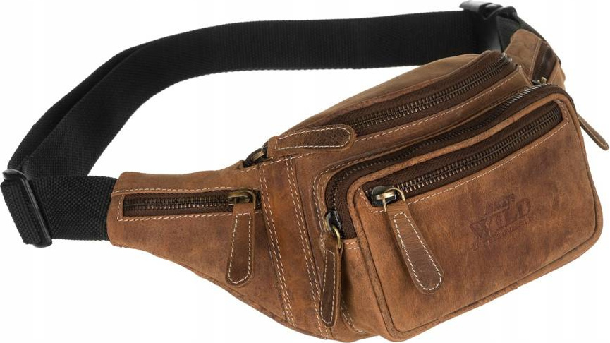 Always Wild Hnedá pánska kožená ľadvinka [DH] 2506-MH Veľkosť: ONE SIZE