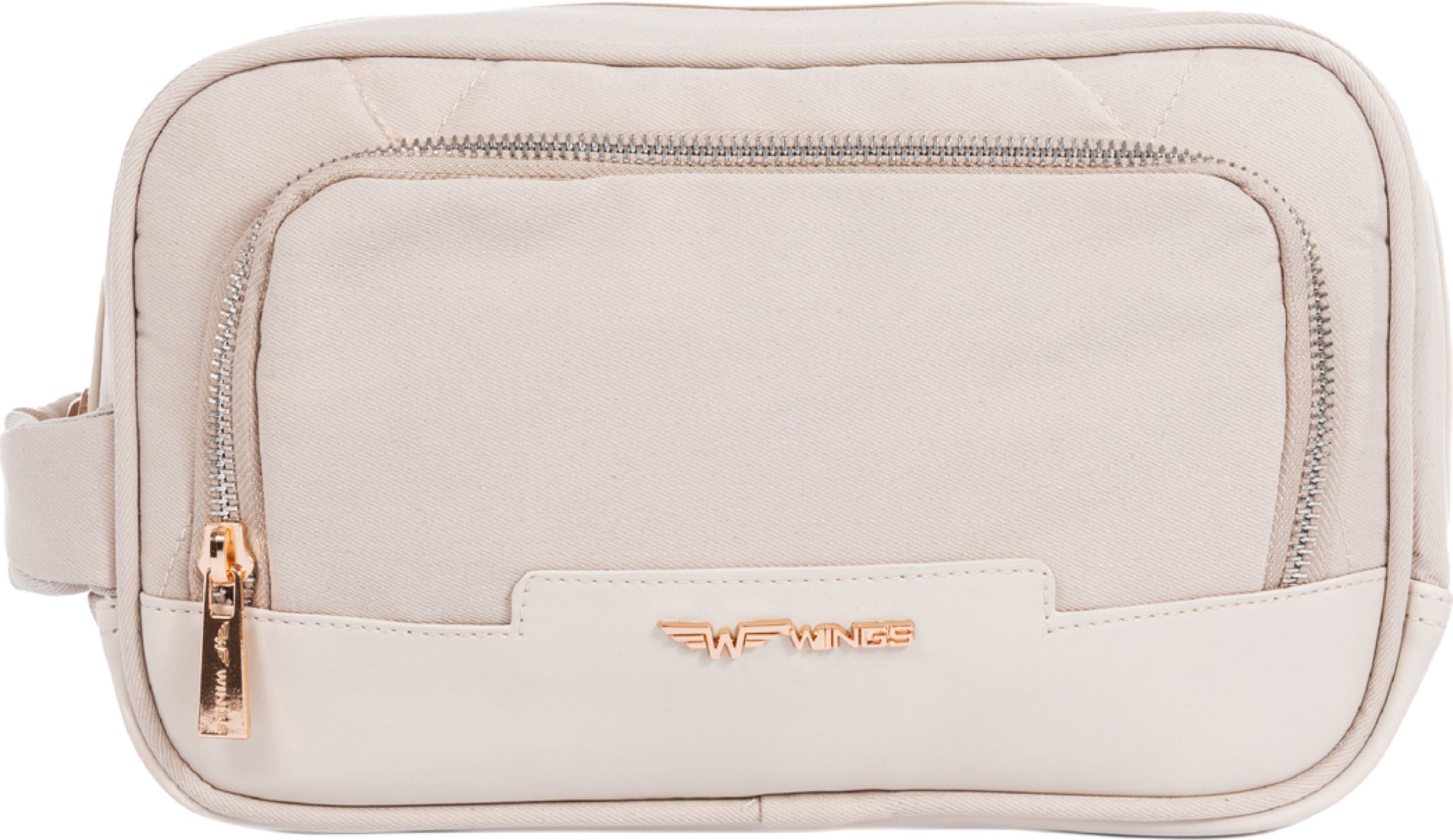 Béžová cestovná kozmetická taštička KSK01 KOZMETYCZKA BEIGE KISKADEE Veľkosť: ONE SIZE