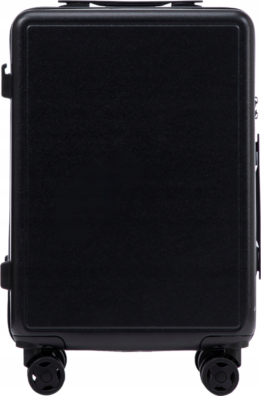 Čierny príručný kufor 55x45x25 WINGS BUNTING WINGS PÍSOMNÝ KUFOR S PRÍRUČNÁ BATOŽINA 4 kolieska CESTOVNÝ MALÝ TVRDÝ ABS Veľkosť: S