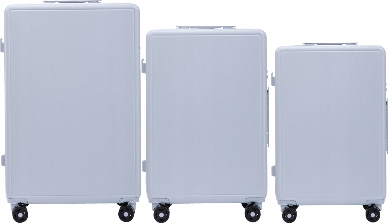 Pastel modrá sada 3 cestovních kufrů Wings BUNTING WINGS Súprava 3 KUFROV na 4 kolieskach CESTOVNÝ MALÝ STREDNÝ VEĽKÝ BATOŽINA ABS XL Veľkosť: Sada kufrov