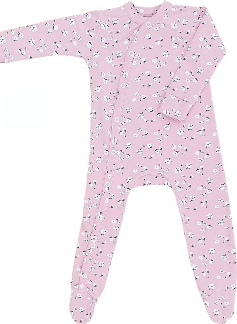 Ružový detský overal s kvetinovým vzorom Veľkosť: M