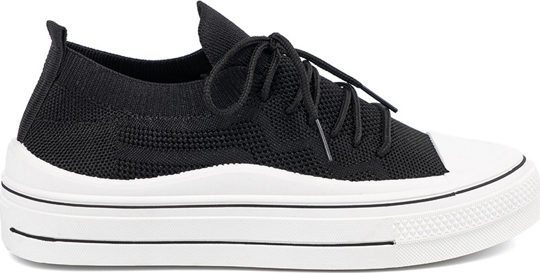 Čierne dámske tenisky s pleteným zvrškom TA-234B Veľkosť: 36