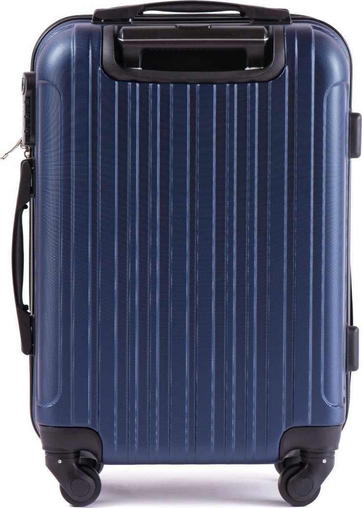 Tmavomodrý škrupinový kufor FLAMINGO veľ. S 2011, Cabin suitcase Wings S, Blue Veľkosť: Kabinová