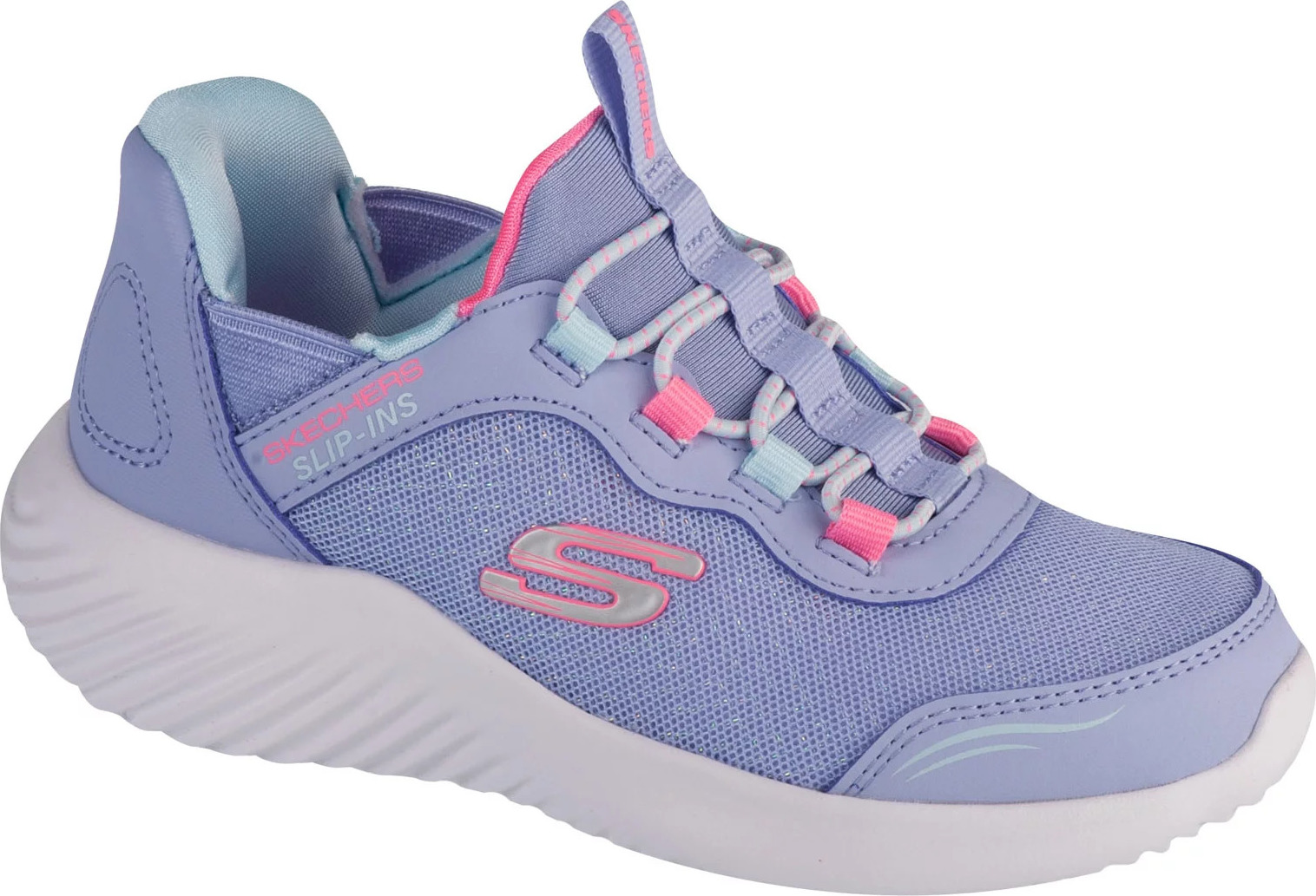 Svetlofialové dievčenské tenisky Skechers Slip-Ins: Bounder - Simple Cut 303585L-LAV Veľkosť: 32