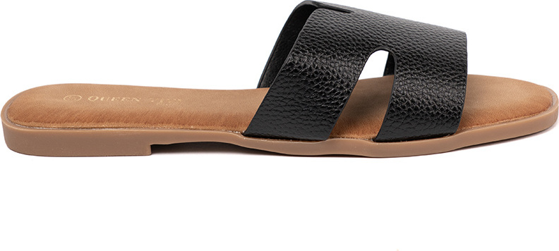 Čierne dámske nazúvaky z eko kože 1-251B Veľkosť: 36