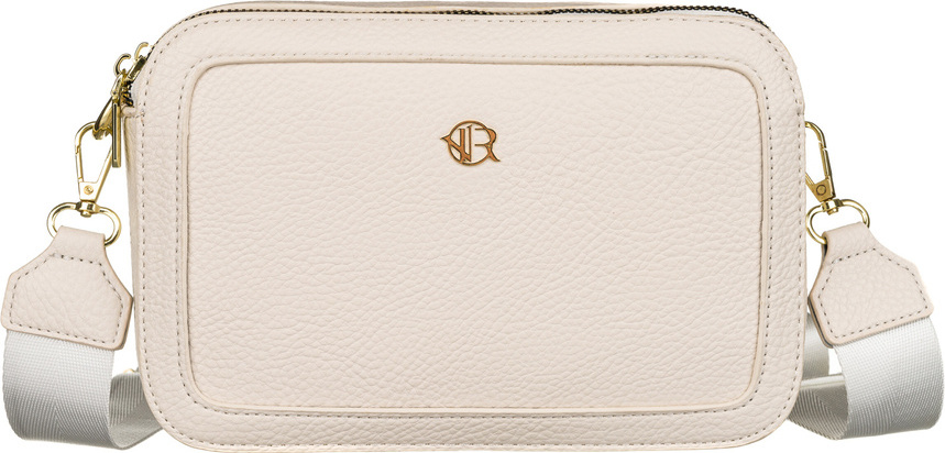 Smotanová dámska crossbody kabelka so zlatými zipsami Rovicky R-KP-19-A19 Veľkosť: ONE SIZE