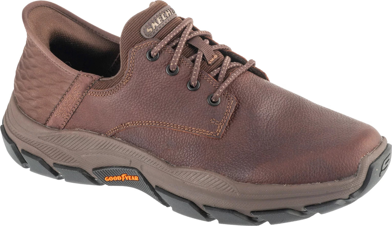 Hnedé pánske tenisky Skechers Slip-Ins: Respected - Garrett 205201-RDBR Veľkosť: 41
