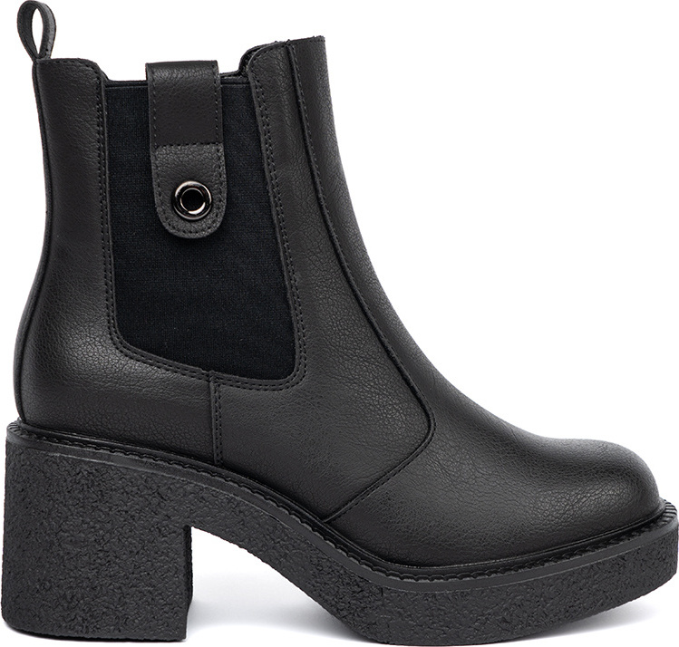 Elegantné dámske čierne chelsea topánky Sergio Leone, podpätok 7 cm BT743B Veľkosť: 37