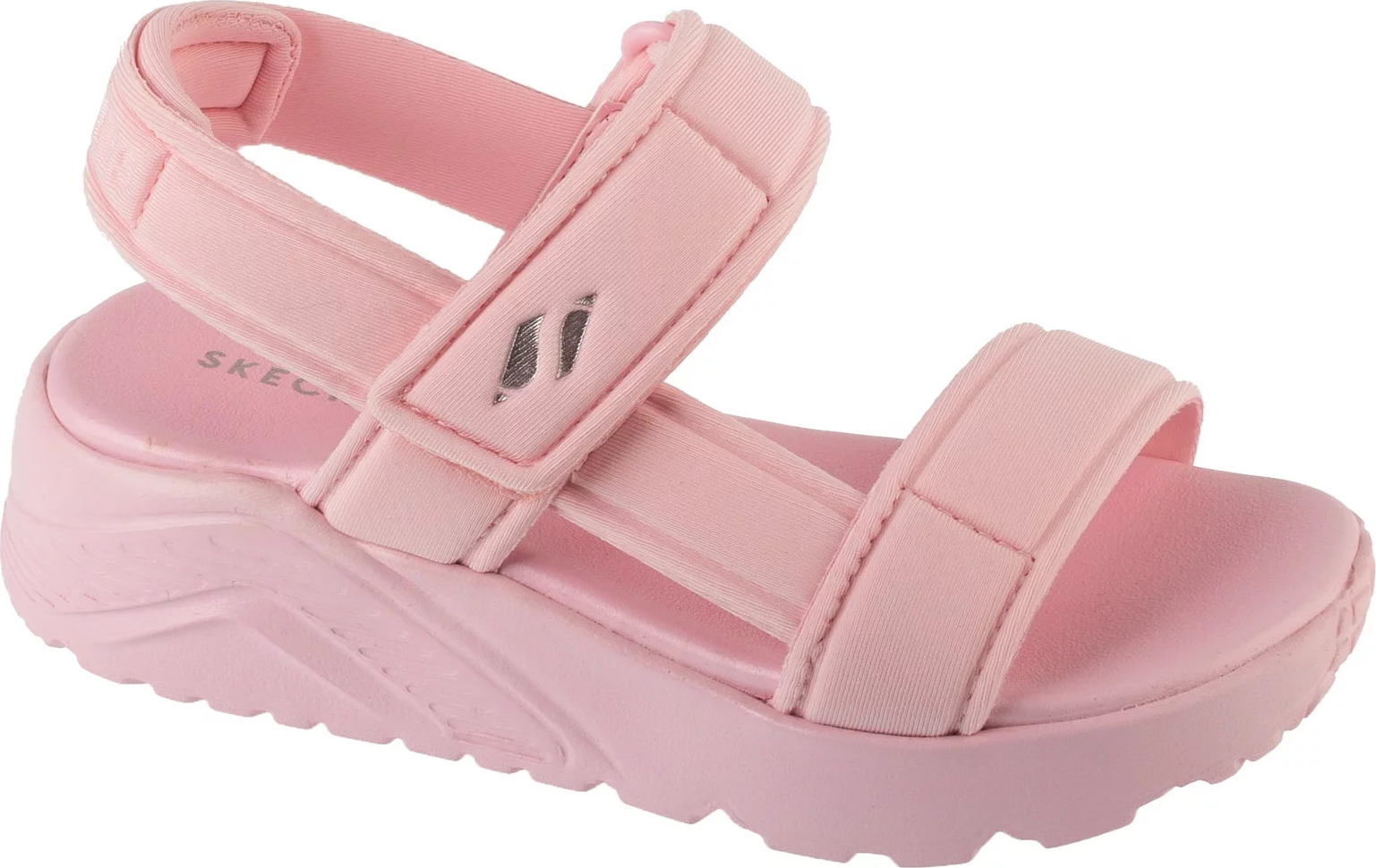 Ružové sandále na kline Skechers Uno Lite Sandal - Sunny Stand 310372L-LPK Veľkosť: 28