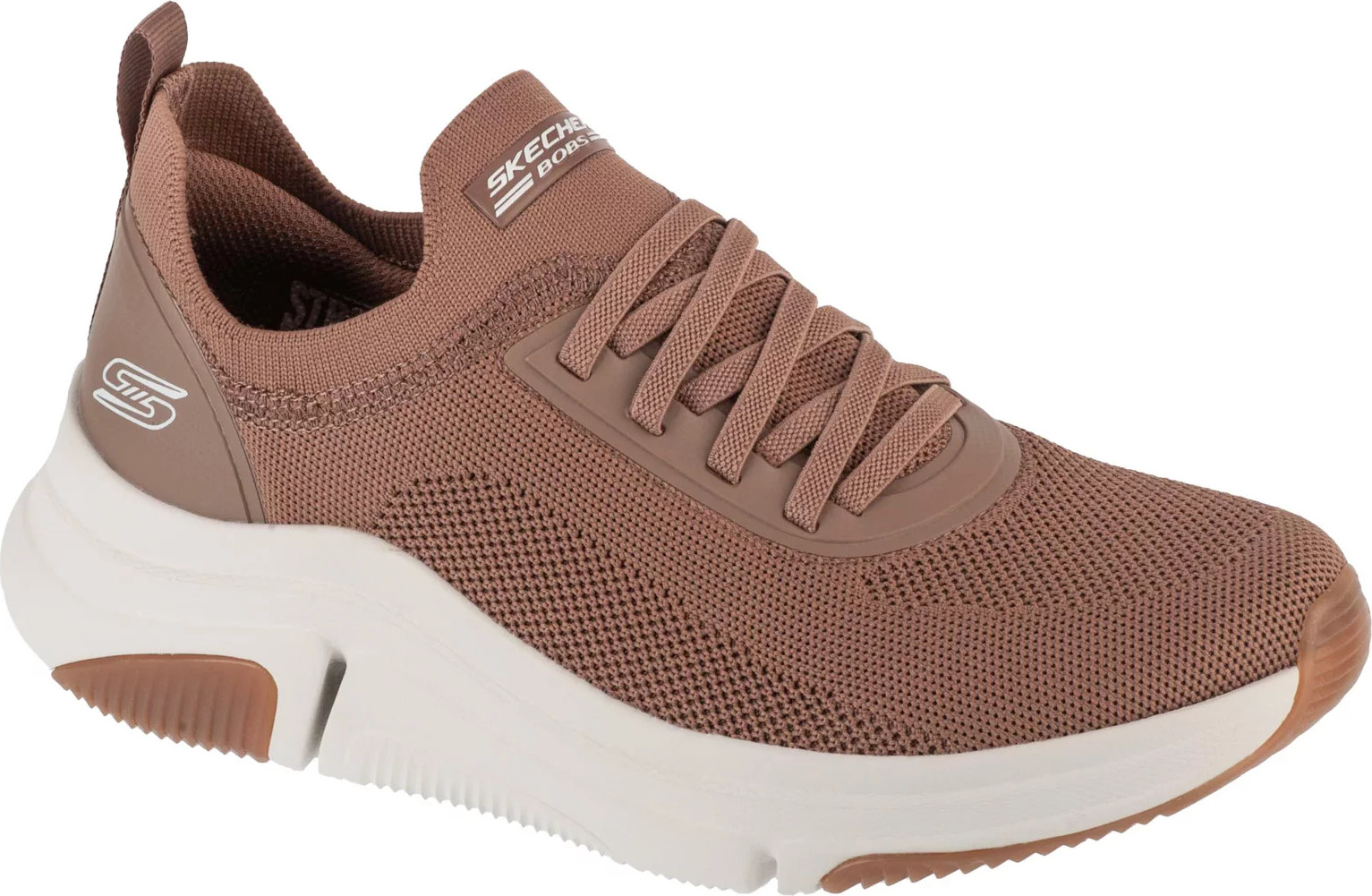 Hnedé dámske tenisky Skechers Bobs Sparrow Flex-Instant Clout 117580-CLAY Veľkosť: 36