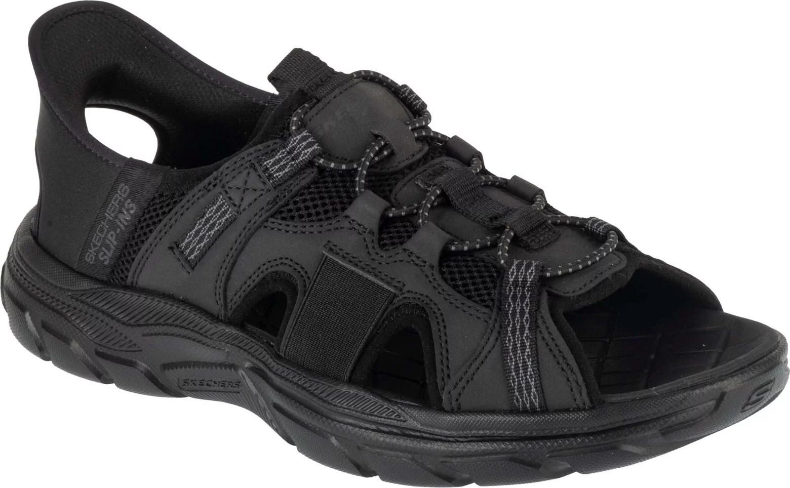 Čierne pánske športové sandále Skechers Slip-Ins: Revolted SS - Merrick 205181-BLK Veľkosť: 43