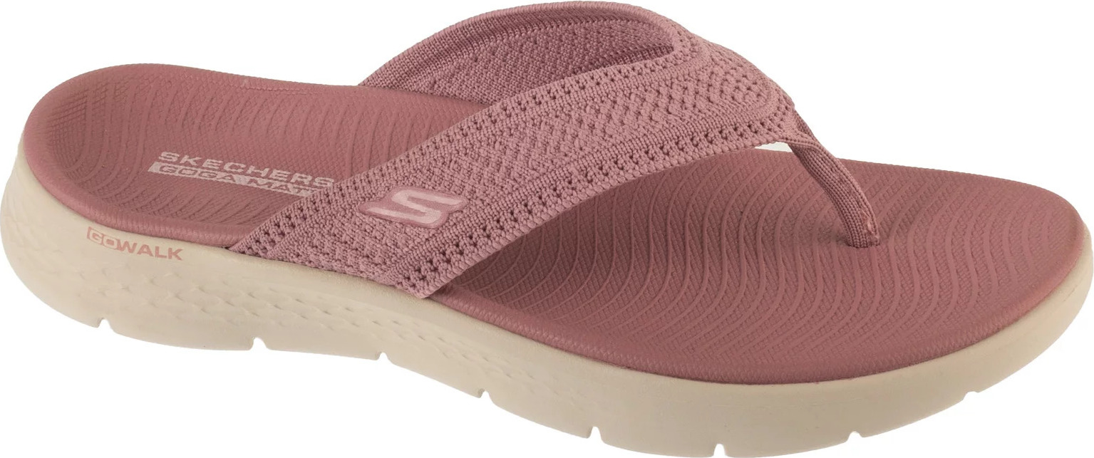 Ružové dámske žabky Skechers Go Walk Flex Sandal - Holly 141459-MVE Veľkosť: 36