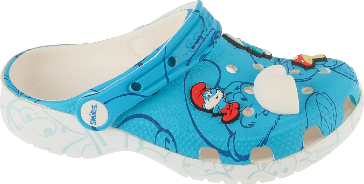 Bielo-modré detské nazuváky Crocs Classic Smurfs Clog Kids 210821-90H Veľkosť: 34/35