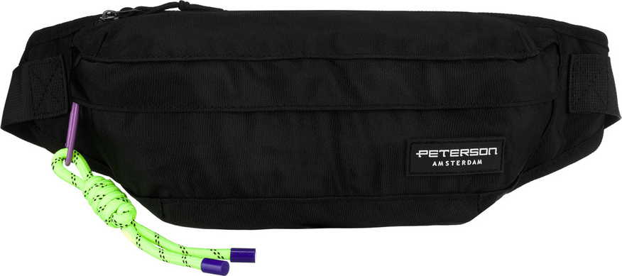 Peterson Čierna športová a priestranná ľadvinka PTN SWY-02 Veľkosť: ONE SIZE