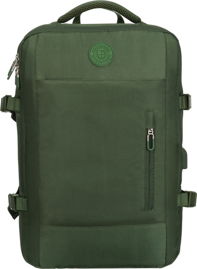 Peterson Tmavozelený cestovný batoh s kompresnými popruhmi PTN 24421 Veľkosť: ONE SIZE