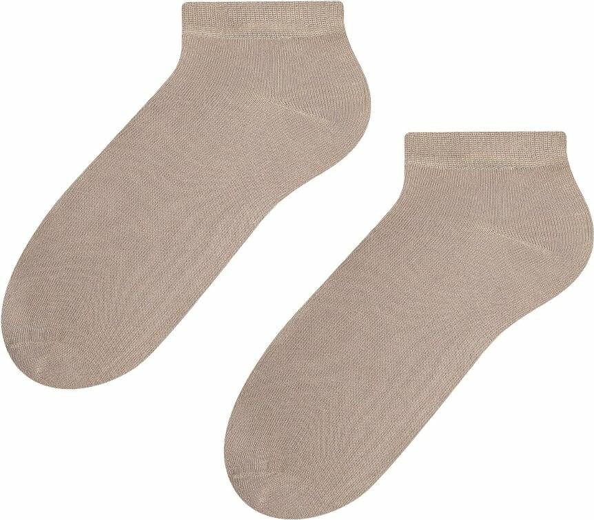 Tmavobéžové členkové dámske ponožky Art. 052 UX03, BEIGE Veľkosť: 35/37