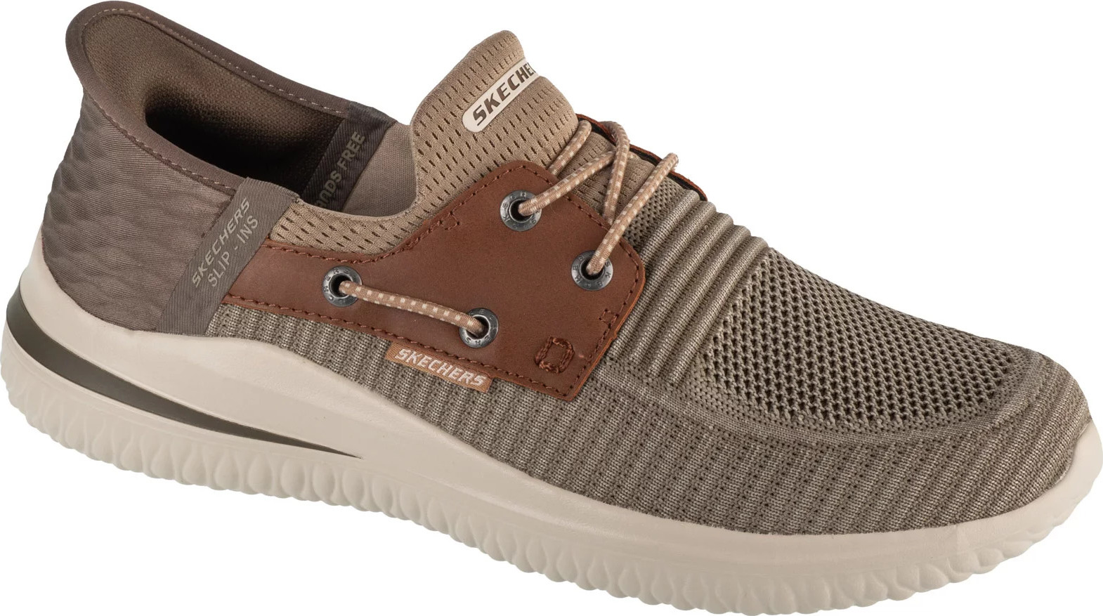 Hnedé pánske vychádzkové tenisky Skechers Slip-Ins: Delson 3.0 - Roth 210606-TPBR Veľkosť: 41