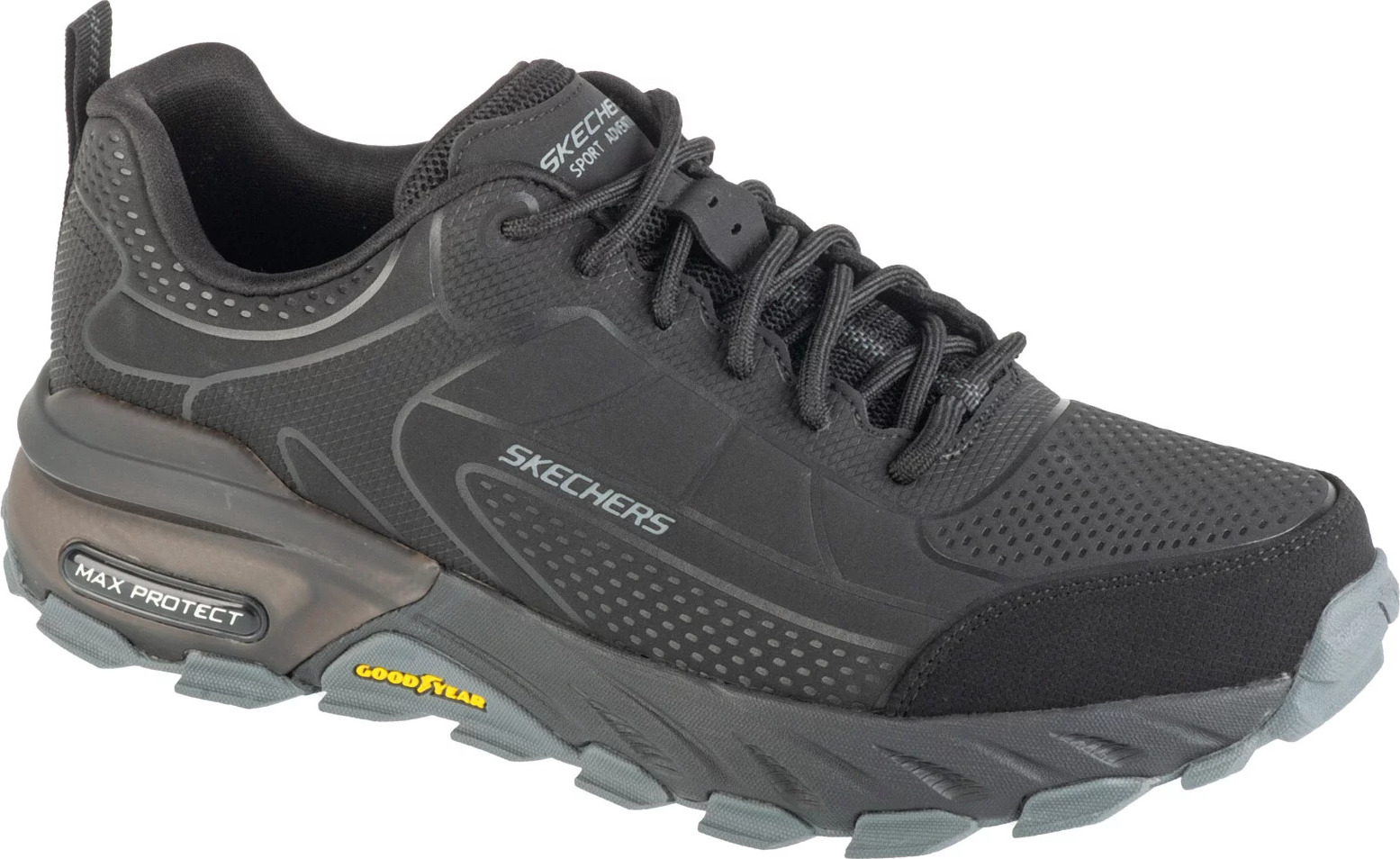 Čierne pánske tenisky Skechers Max Protect - Irongu Patice 237672-BKCC Veľkosť: 41