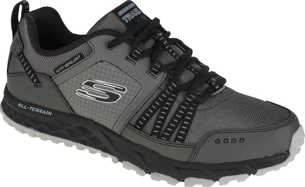 Tmavosivé športové topánky Skechers Escape Plan 51591-CCBK Veľkosť: 41