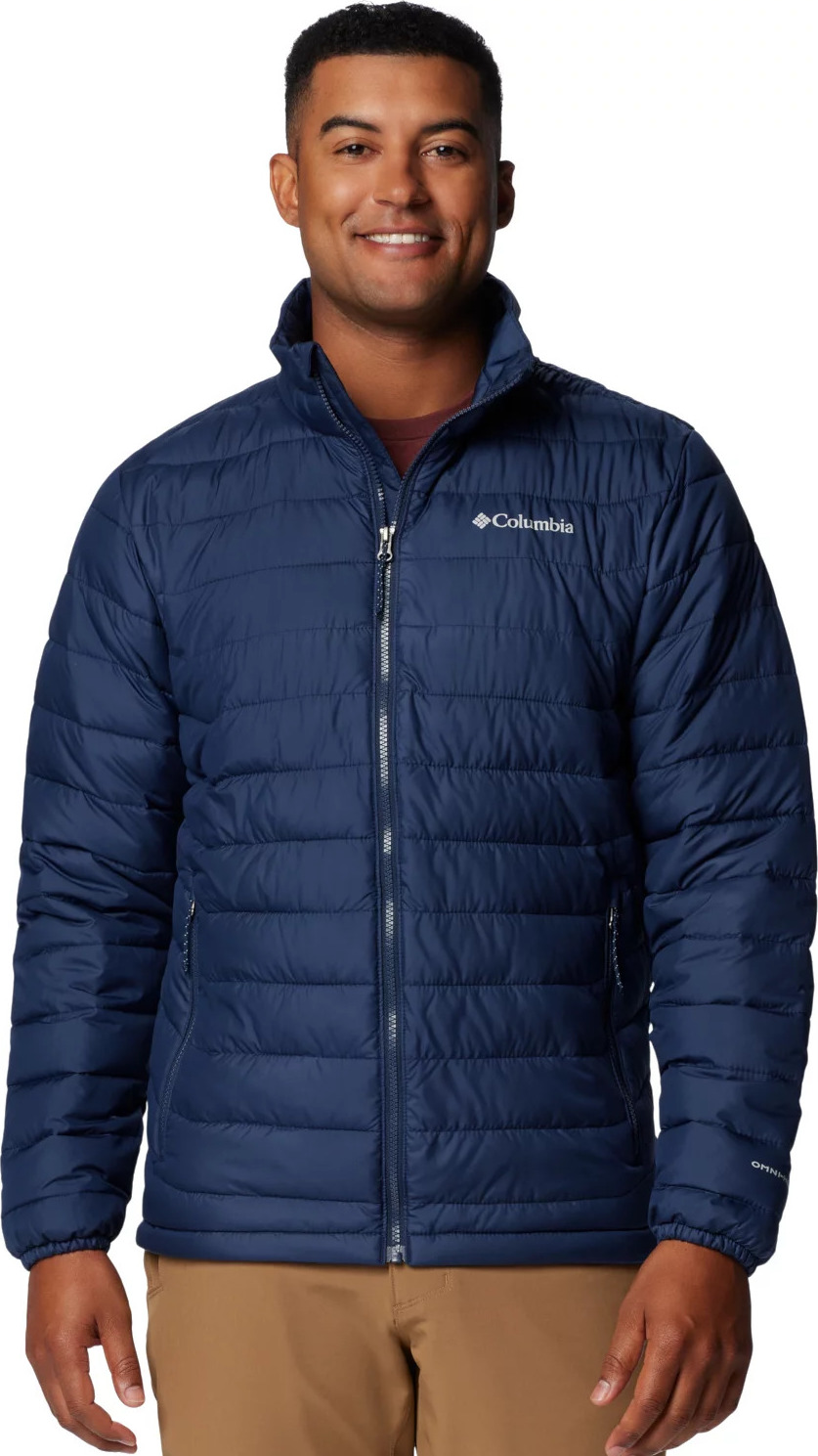 Tmavomodrá pánska bunda Columbia Powder Lite II Jacket 2086964464 Veľkosť: L