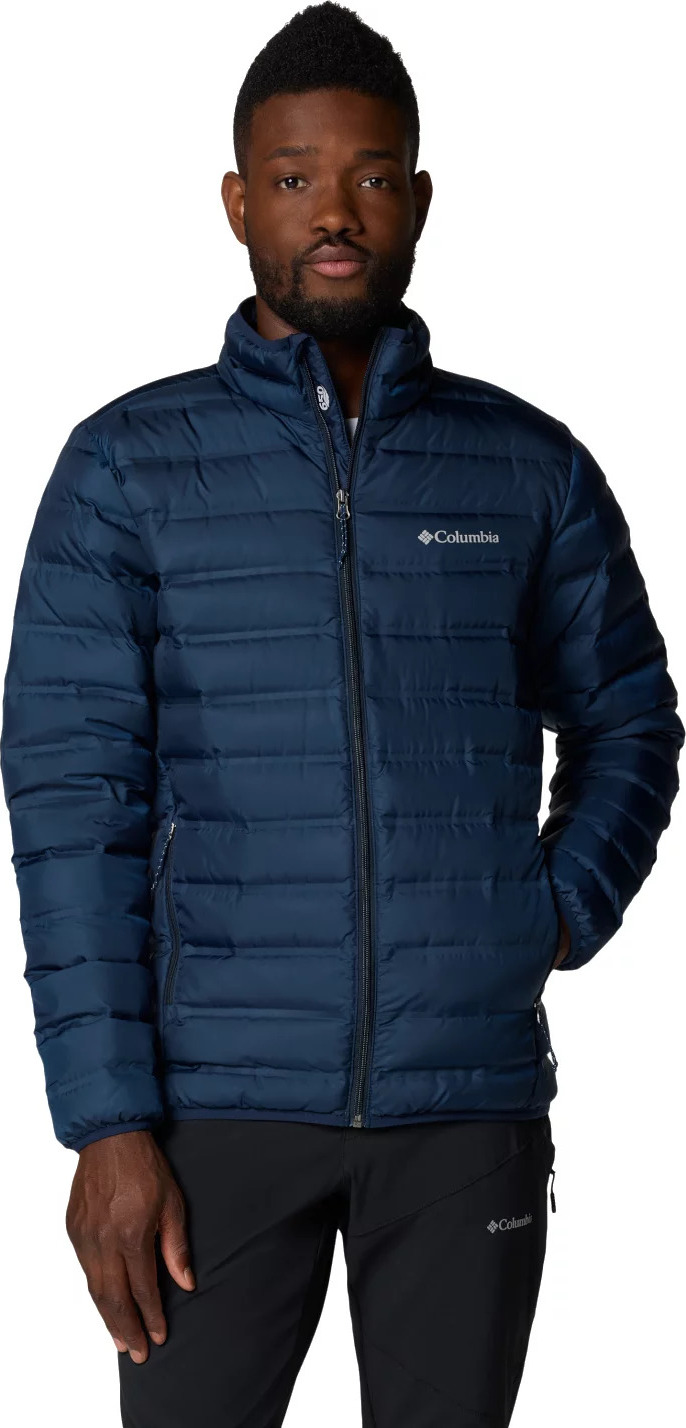 Tmavomodrá pánska športová bunda Columbia Lake 22 II Down Hooded Jacket 2086314464 Veľkosť: L