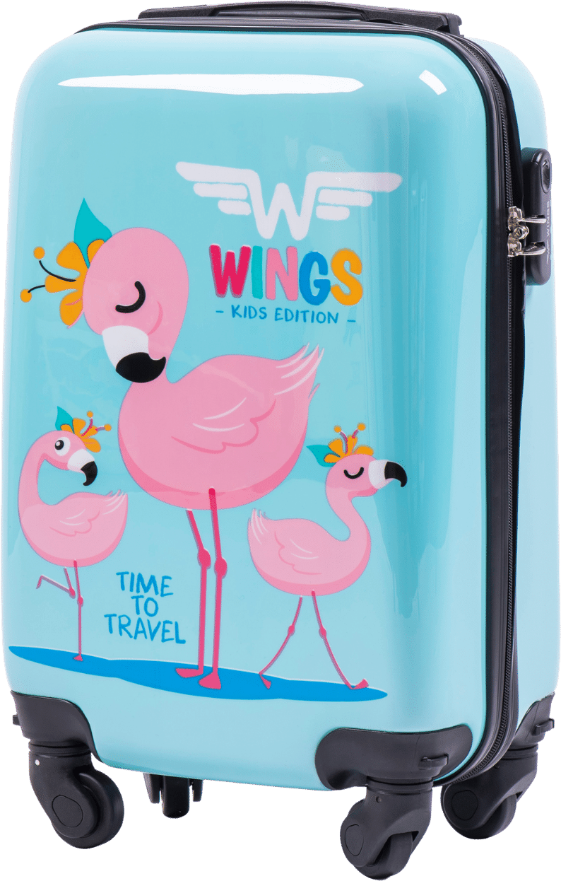 Malý kabinový kufr Wings XS s plameniakom Veľkosť: ONE SIZE