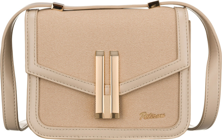 Peterson Béžová dámska dvojkomorová crossbody kabelka PTN DALIA Veľkosť: ONE SIZE