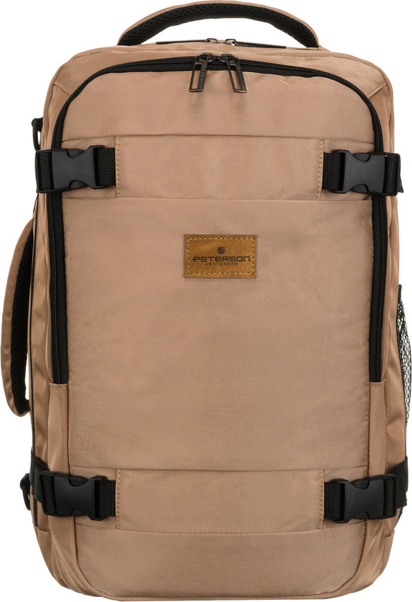 Peterson Béžový cestovný batoh s priedušnými popruhmi 40x25x20 cm PTN BIELIK Veľkosť: ONE SIZE