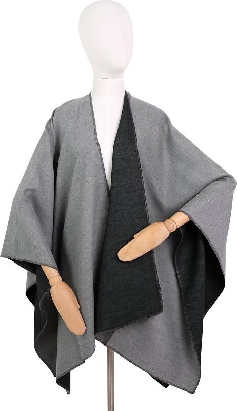 Art Of Polo Štýlové dámske teplé pončo 23449 Eris Veľkosť: ONE SIZE, Barva: Grafitová