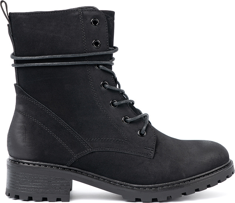 Módne dámske čierne workery s ozdobným šnurovaním C810B Veľkosť: 37