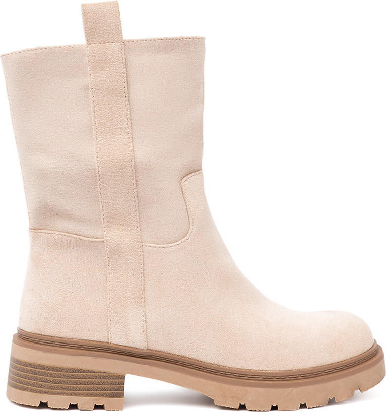 Smotanové dámske členkové topánky s hrubou podrážkou HO265BE Veľkosť: 37