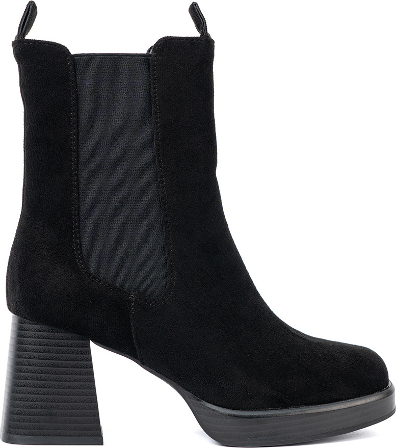 Elegantné členkové topánky na stĺpiku s elastickými prvkami, podpätok 7,5 cm Y2235B Veľkosť: 36
