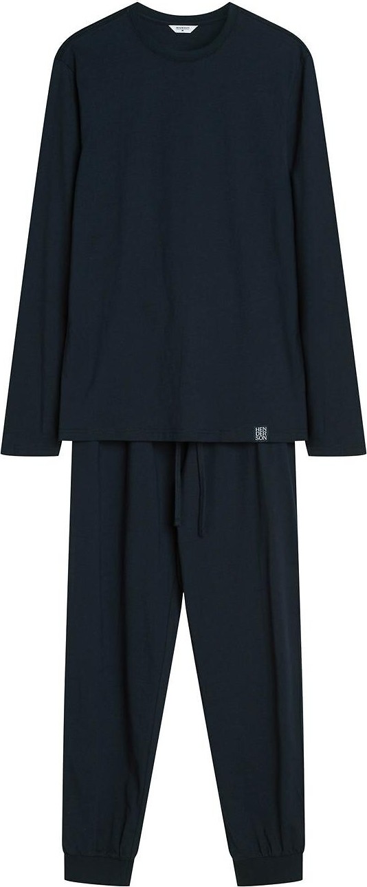 Henderson Pánske dlhé bavlnené pyžamo 43034 Mike dł/r M-3XL Veľkosť: XL, Barva: tmavomodrá