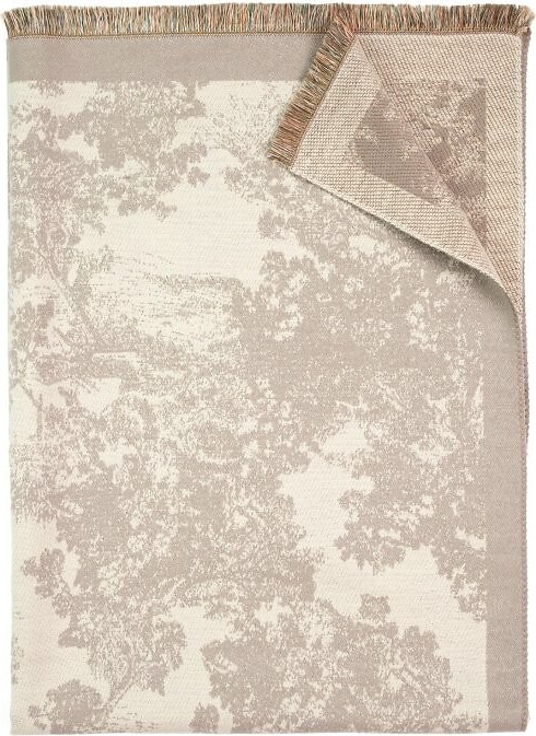 Art Of Polo Dámsky zimný šál s kvetinovým motívom 24351 Deborah Veľkosť: ONE SIZE, Barva: smotanová