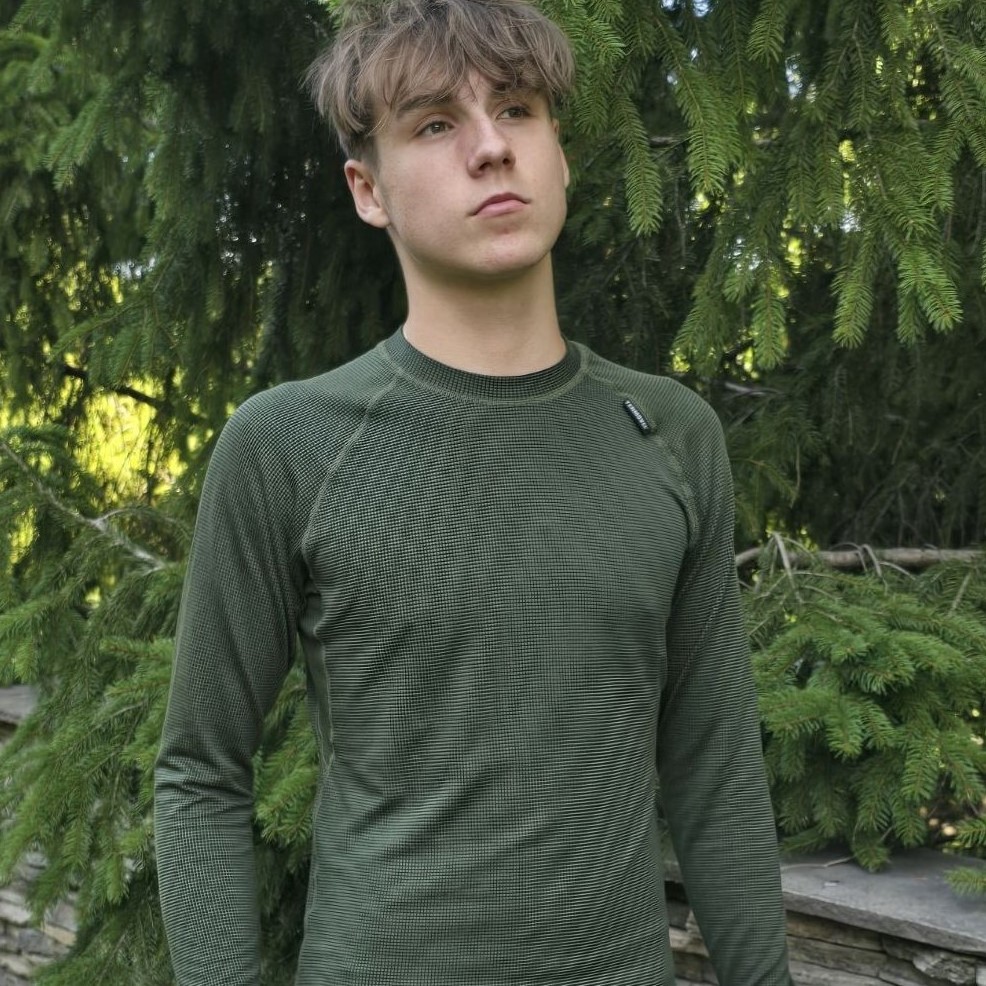 Tmavozelené detské termo tričko Veľkosť: M