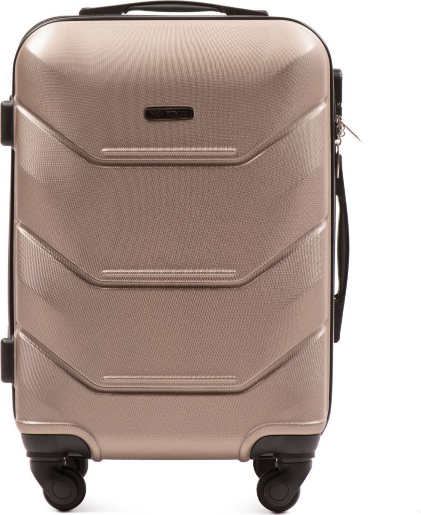 Champagne škrupinový kufor PEACOCKS veľ. S 147, Cabin suitcase Wings S, Champagne Veľkosť: Kabinová