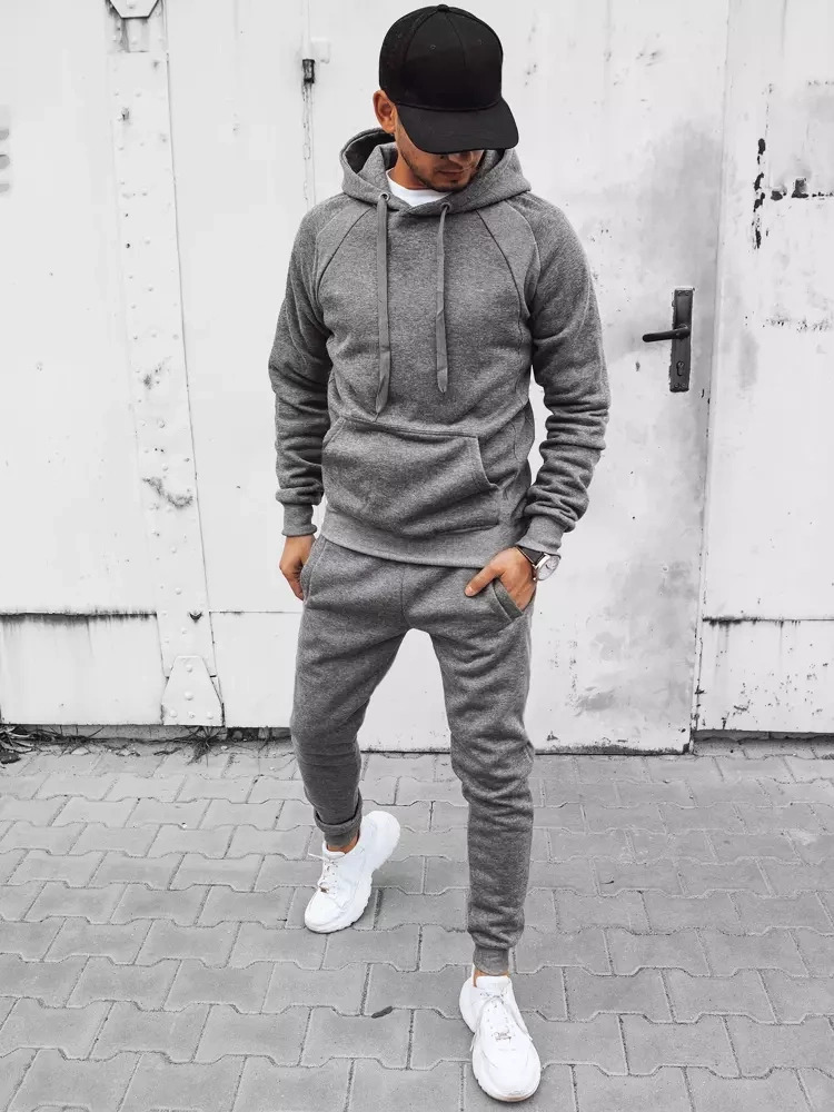 Tmavosivá pánska súprava s kapucňou AX0624 Veľkosť: M