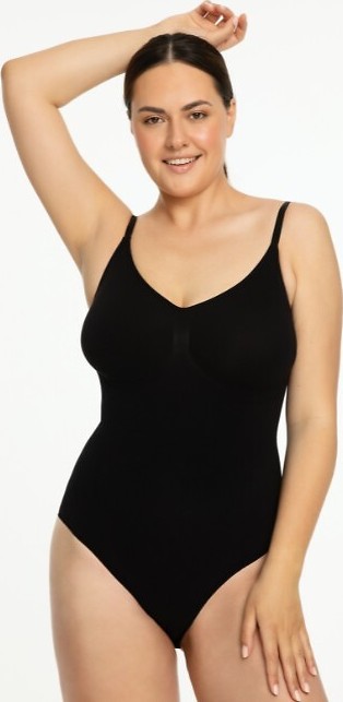 Julimex Bezšvové dámske zoštíhľujúce body Wyszczuplające 421 Seamless S-2XL Veľkosť: XL, Barva: čierna