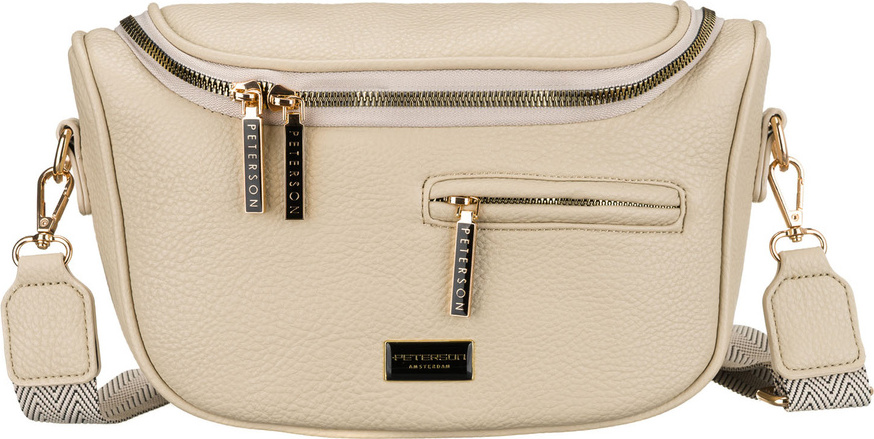 Peterson Béžová dámska ľadvinka s odnímateľným popruhom PTN MIS-04 Veľkosť: ONE SIZE