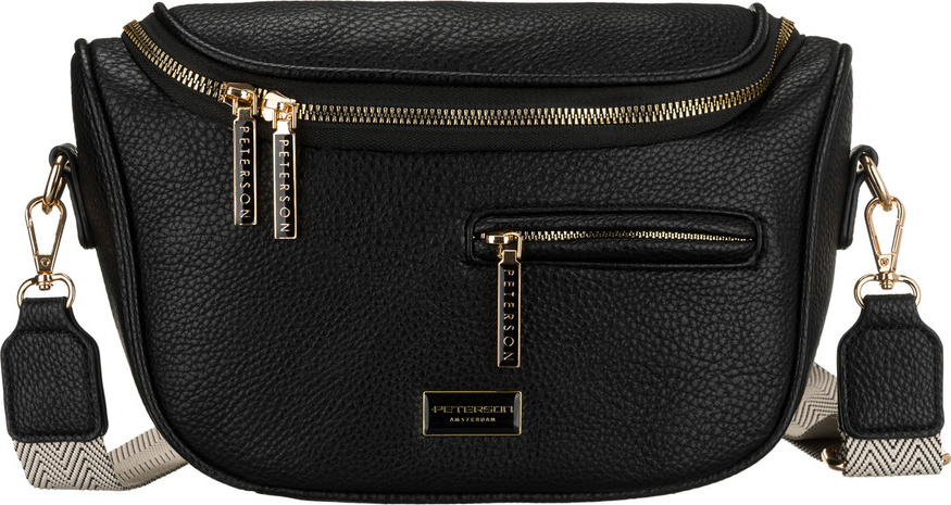 Peterson Čierna dámska ľadvinka s odnímateľným popruhom PTN MIS-04 Veľkosť: ONE SIZE