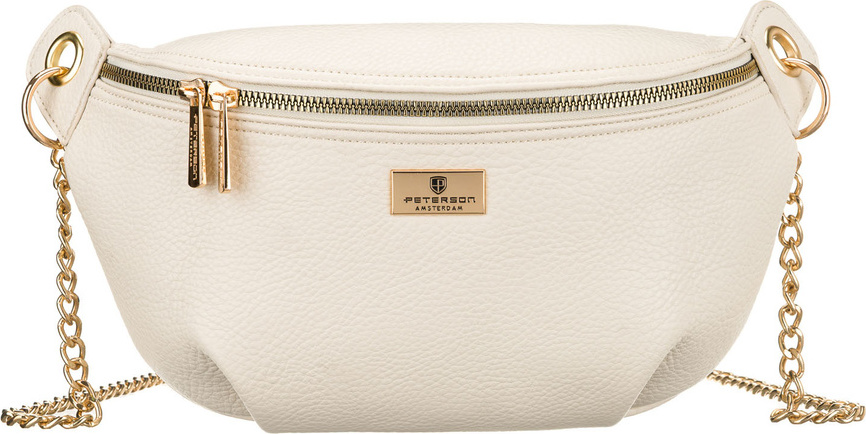 Peterson Smotanová dámska jednokomorová ľadvinka s retiazkou PTN MIS-06 Veľkosť: ONE SIZE