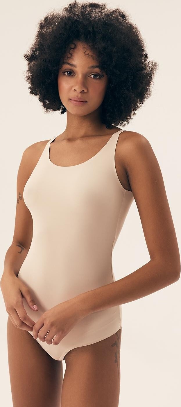 Henderson Ladies Dámske body na ramienka 42852 Byte S-2XL Veľkosť: S, Barva: krémová