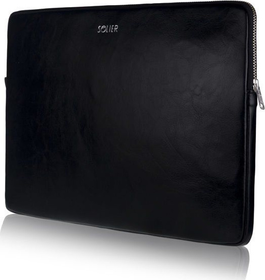 Kožené čierne púzdro na notebook 13" SA23 13CALI BLACK Veľkosť: ONE SIZE