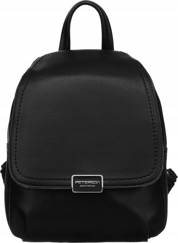 Peterson Čierny menší batoh s chlopňou PTN 6739 Veľkosť: ONE SIZE